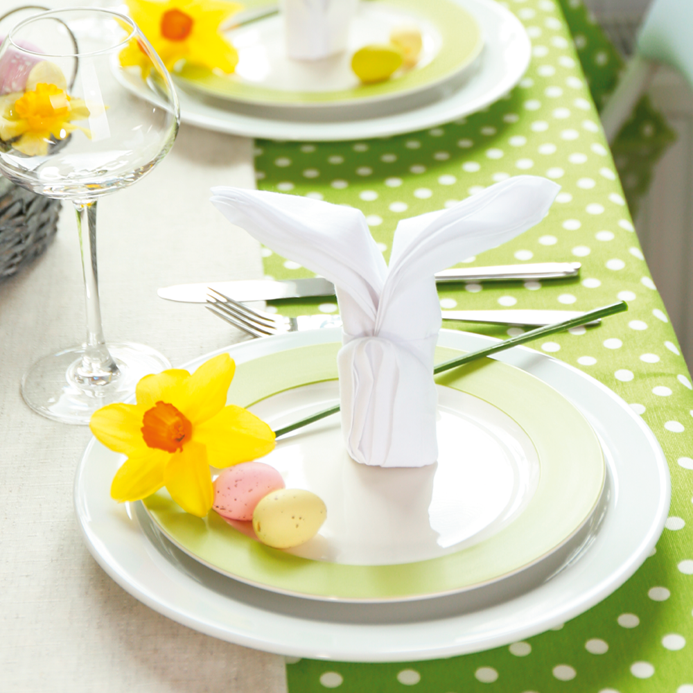 Osterhase aus Serviette falten