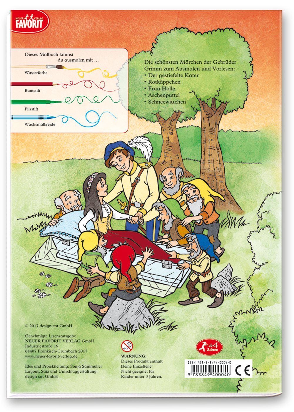 Mein Grimms Märchen Malbuch