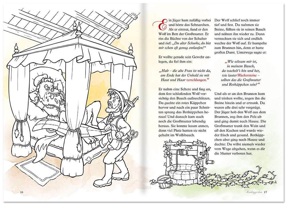 Mein Grimms Märchen Malbuch