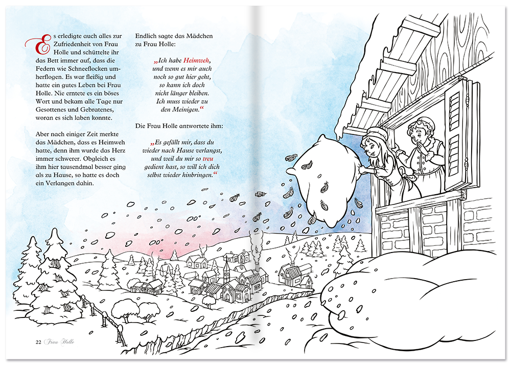 Mein Grimms Märchen Malbuch