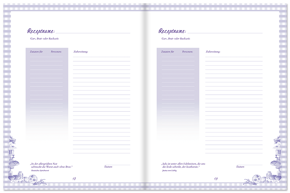 Meine Rezepte – lila