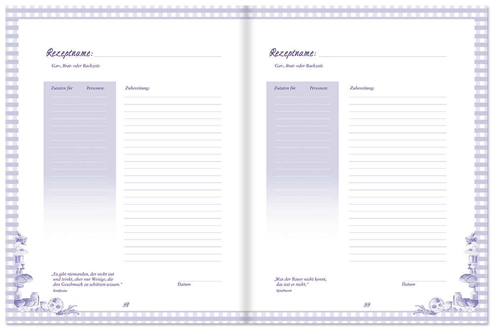 Meine Rezepte – lila