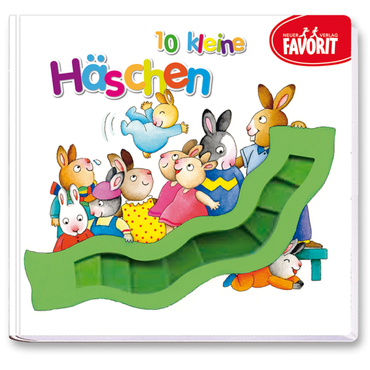 19 kleine Häschen Kinderbuch Pappbuch Kinder Cover Buch Vorderseite Neuer Favorit Verlag Onlineshop