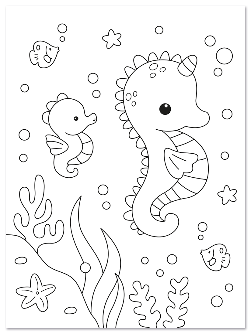 Seepferdchen und seine Freunde