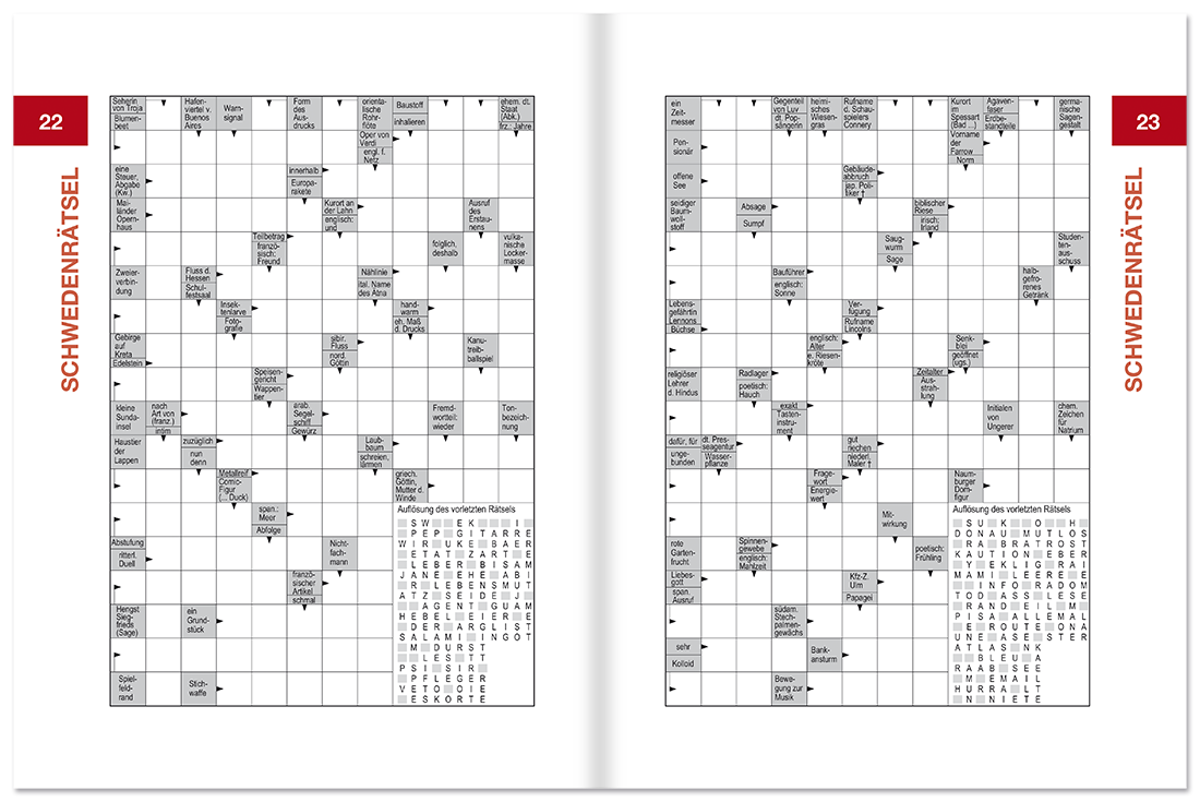 Schweden-Rätsel 1 - Großdruck