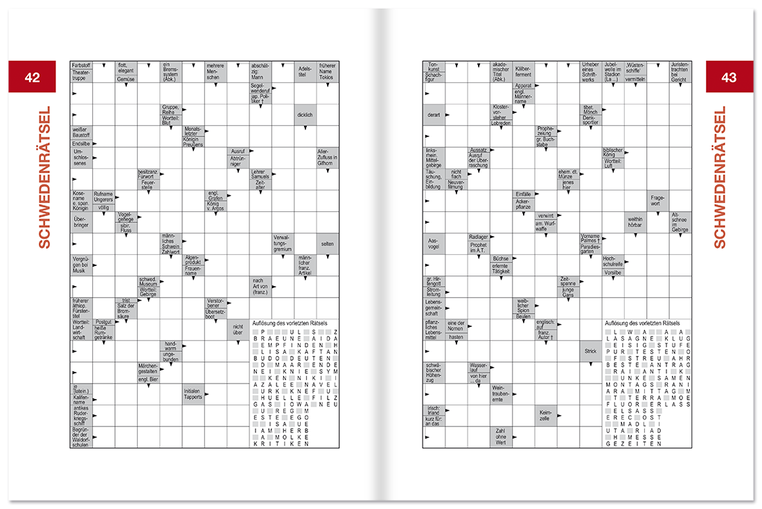 Schweden-Rätsel 1 - Großdruck