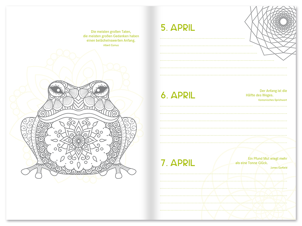 Mein Ausmal-Kalender
