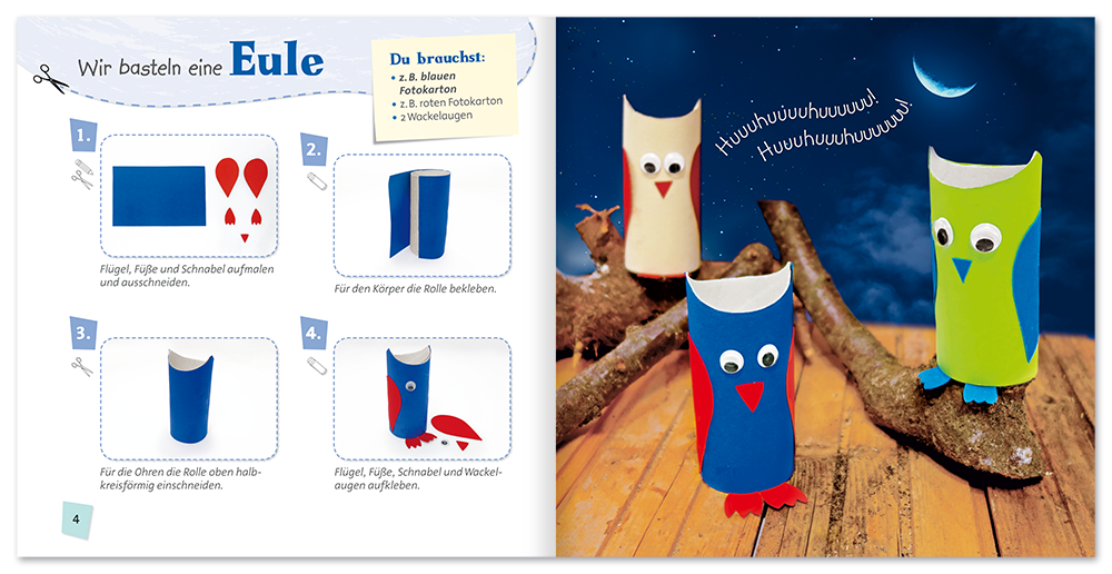 Mit Klorollen basteln