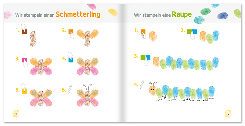 Fingerabdruck für kleine Künstler