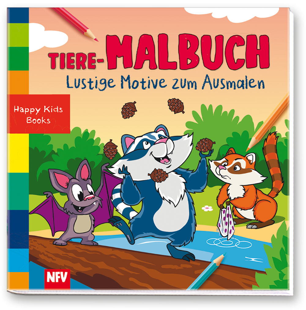 Tiere-Malbuch – Lustige Motive zum Ausmalen