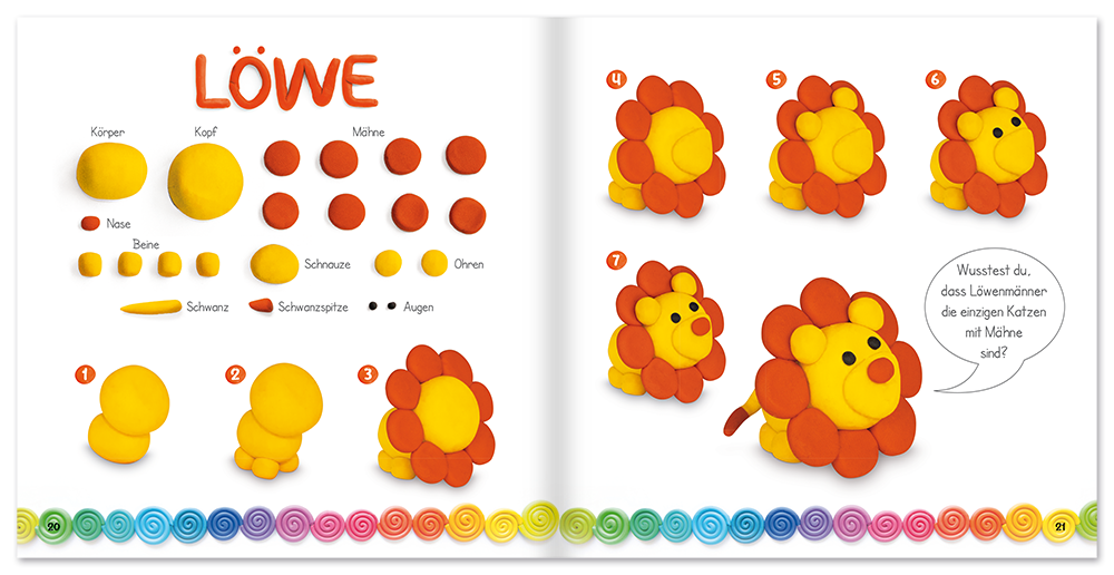 Tiere kneten – Schritt für Schritt