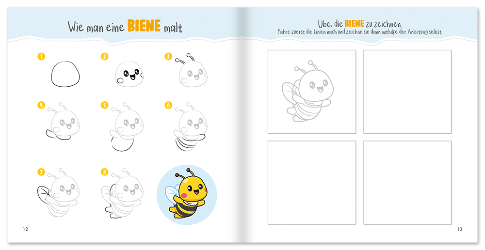 Tiere zeichnen lernen – Schritt für Schritt