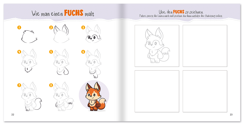 Tiere zeichnen lernen – Schritt für Schritt
