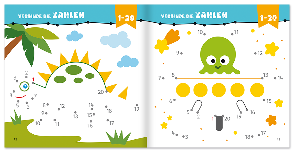 Punkt zu Punkt Malbuch