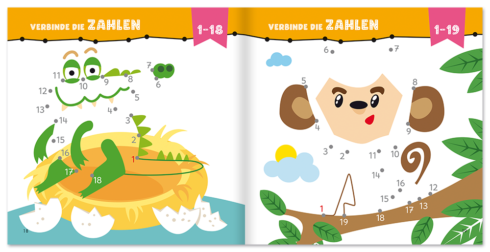 Punkt zu Punkt Malbuch