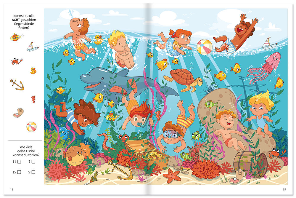 Suchbilder | Kinder Rätselbuch Knobeln | Neuer Favorit Verlag