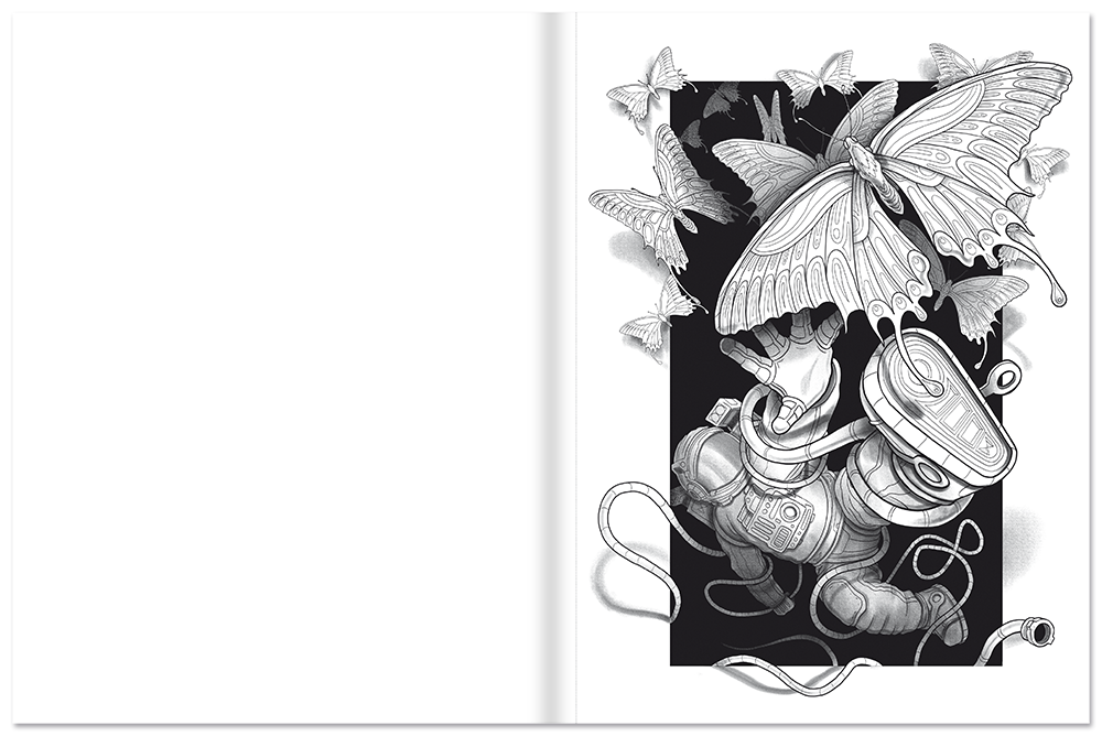 3D-Malbuch Malbuch Schöne Malvorlagen Leseprobe S4-5 tosa Onlineshop