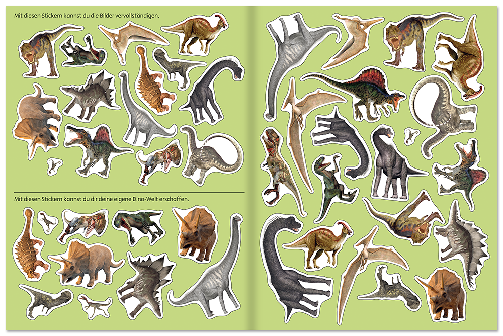 Mein Dinosaurier-Stickerbuch