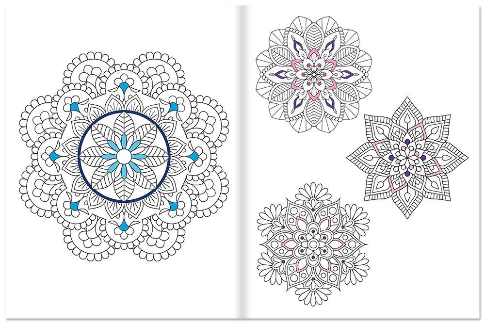 Mandala Mal- und Stickerbuch