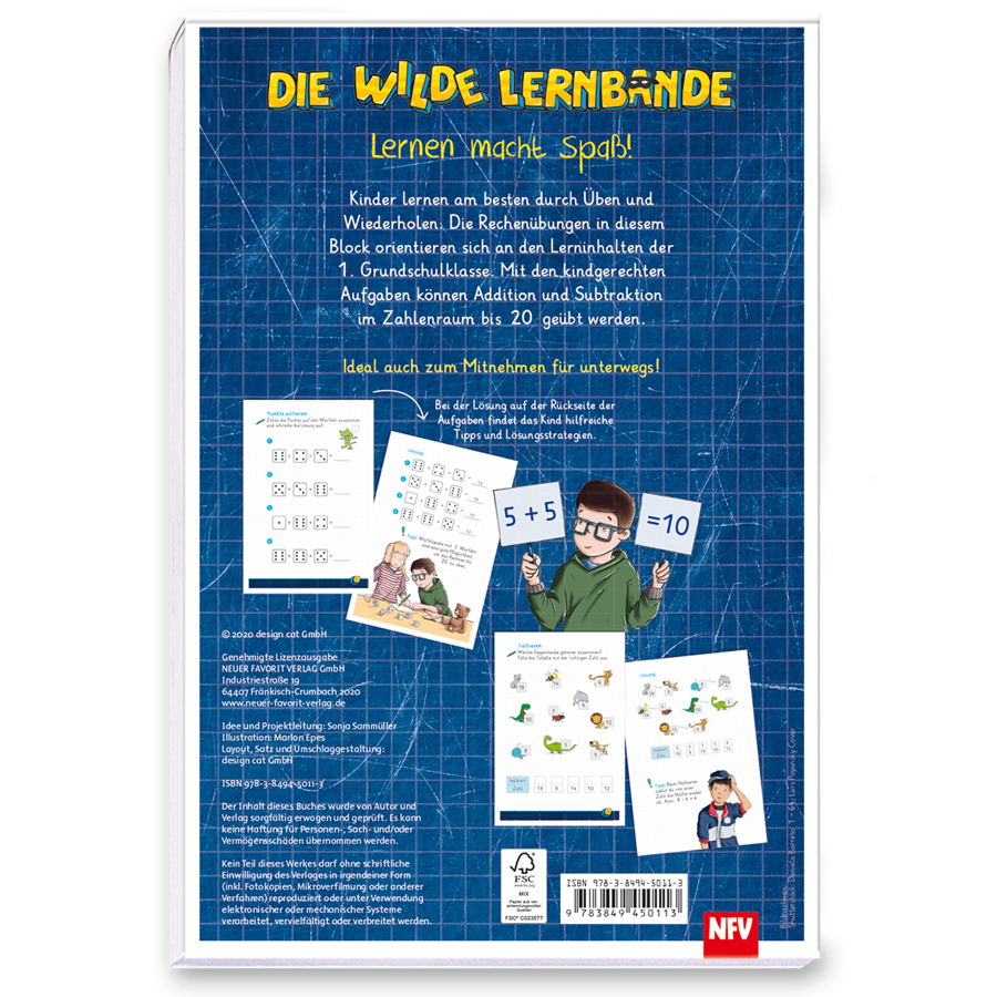 Rechnen üben von 1 bis 20