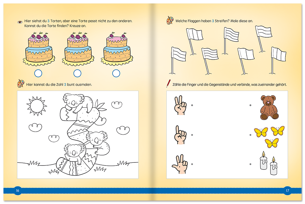 Zahlen lernen von 1-10 ab 5 Jahren