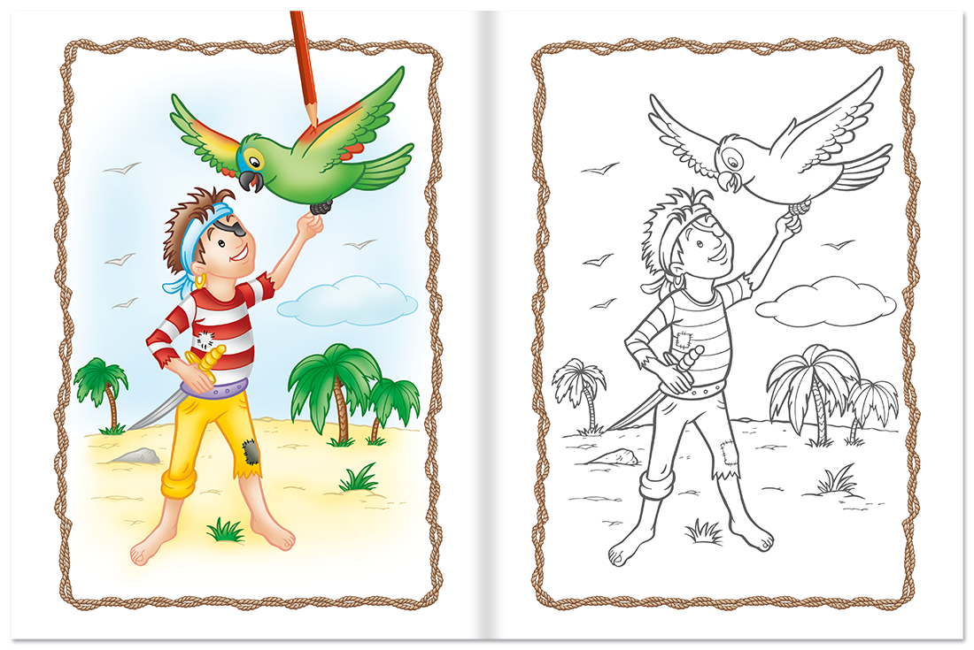 Der kleine Pirat – Mein Malbuch