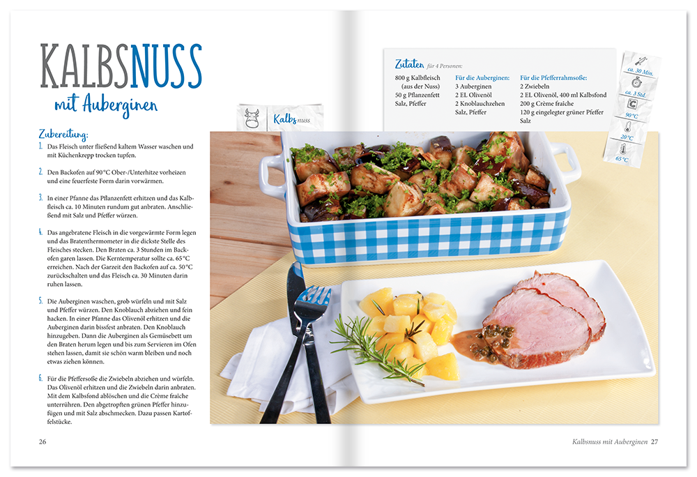 Kleine Braten bei Niedrigtemperatur