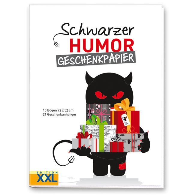 Schwarzer Humor – Geschenkpapier