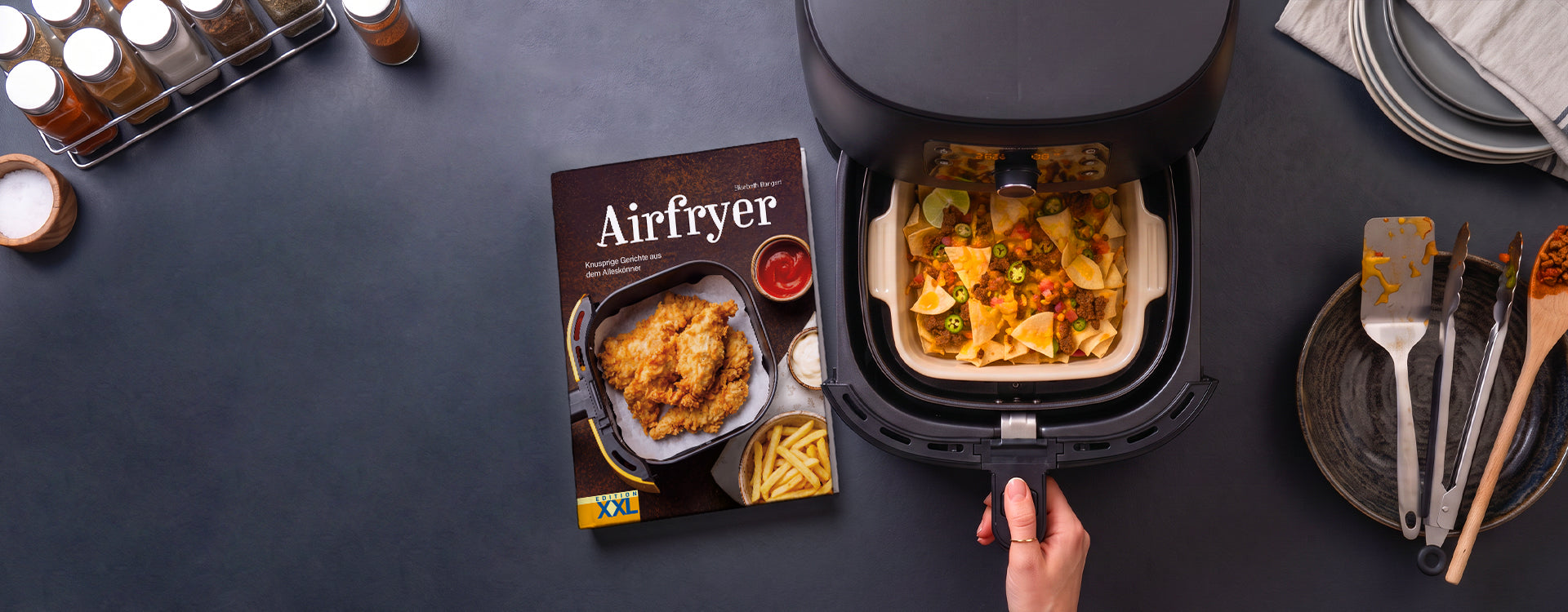 Banner Neuheit Buch Airfryer
