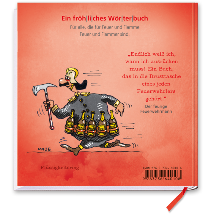 ABC der Feuerwehr Geschenkbuch Lustiges Geschenkbuch Cover Buch Vorderseite TOMUS Verlag Onlineshop