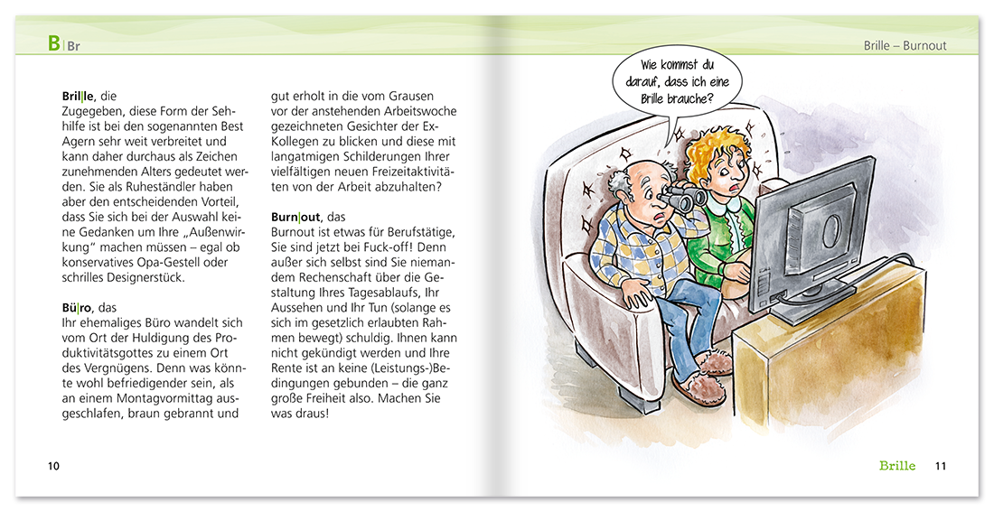 ABC der Rente Geschenkbuch Lustiges Geschenkbuch Leseprobe S10-11 TOMUS Verlag Onlineshop