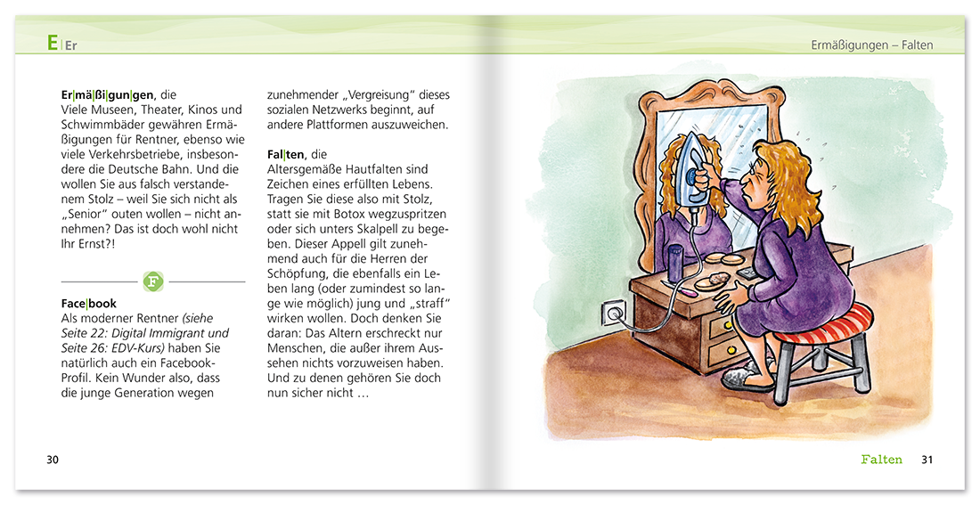 ABC der Rente Geschenkbuch Lustiges Geschenkbuch Leseprobe S30-31 TOMUS Verlag Onlineshop