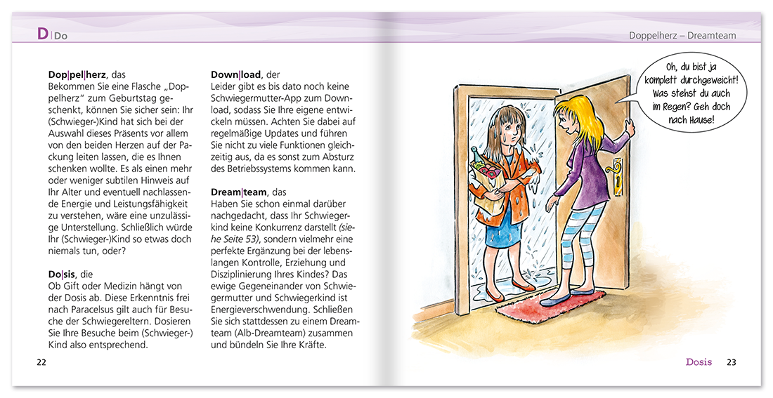 ABC der Schwiegermutter Geschenkbuch Lustiges Geschenkbuch Leseprobe S22-23 TOMUS Verlag Onlineshop