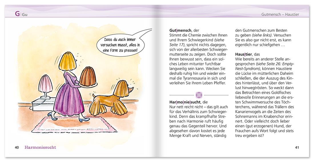 ABC der Schwiegermutter Geschenkbuch Lustiges Geschenkbuch Leseprobe S40-41 TOMUS Verlag Onlineshop