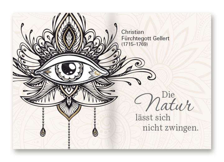 Achtsamkeit Geschenkbuch Handgefertigtes Miniaturbuch Leseprobe S130-131 EDITION XXS Onlineshop