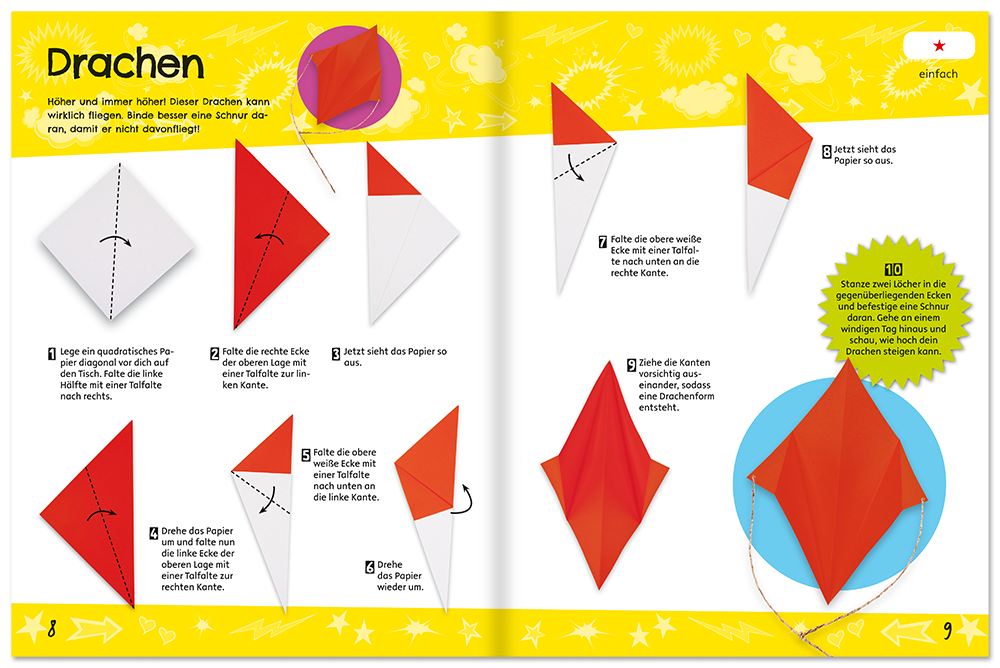 Action-Origami Kinderbuch Origami Anleitung Leseprobe S8-9 Neuer Favorit Verlag Onlineshop