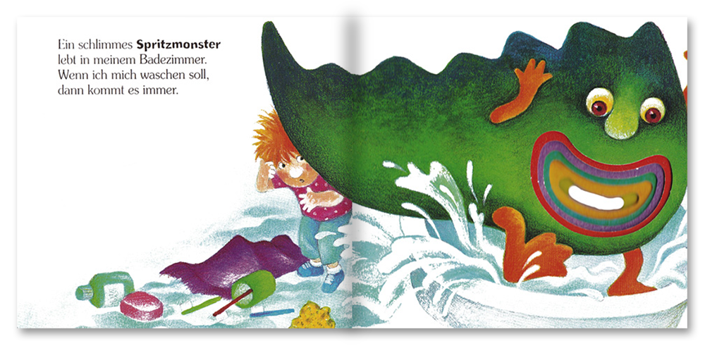 Alle meine Monster Kinderbuch Pappbuch Kinder Leseprobe S2-3 Neuer Favorit Verlag Onlineshop