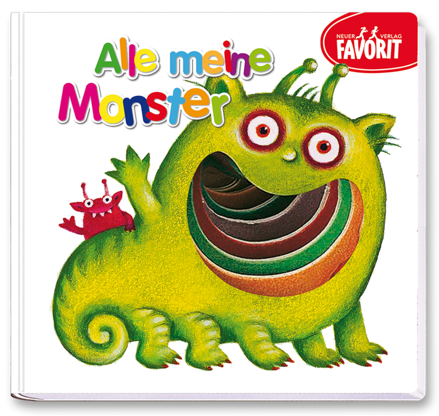 Alle meine Monster Kinderbuch Pappbuch Kinder Cover Buch Vorderseite Neuer Favorit Verlag Onlineshop