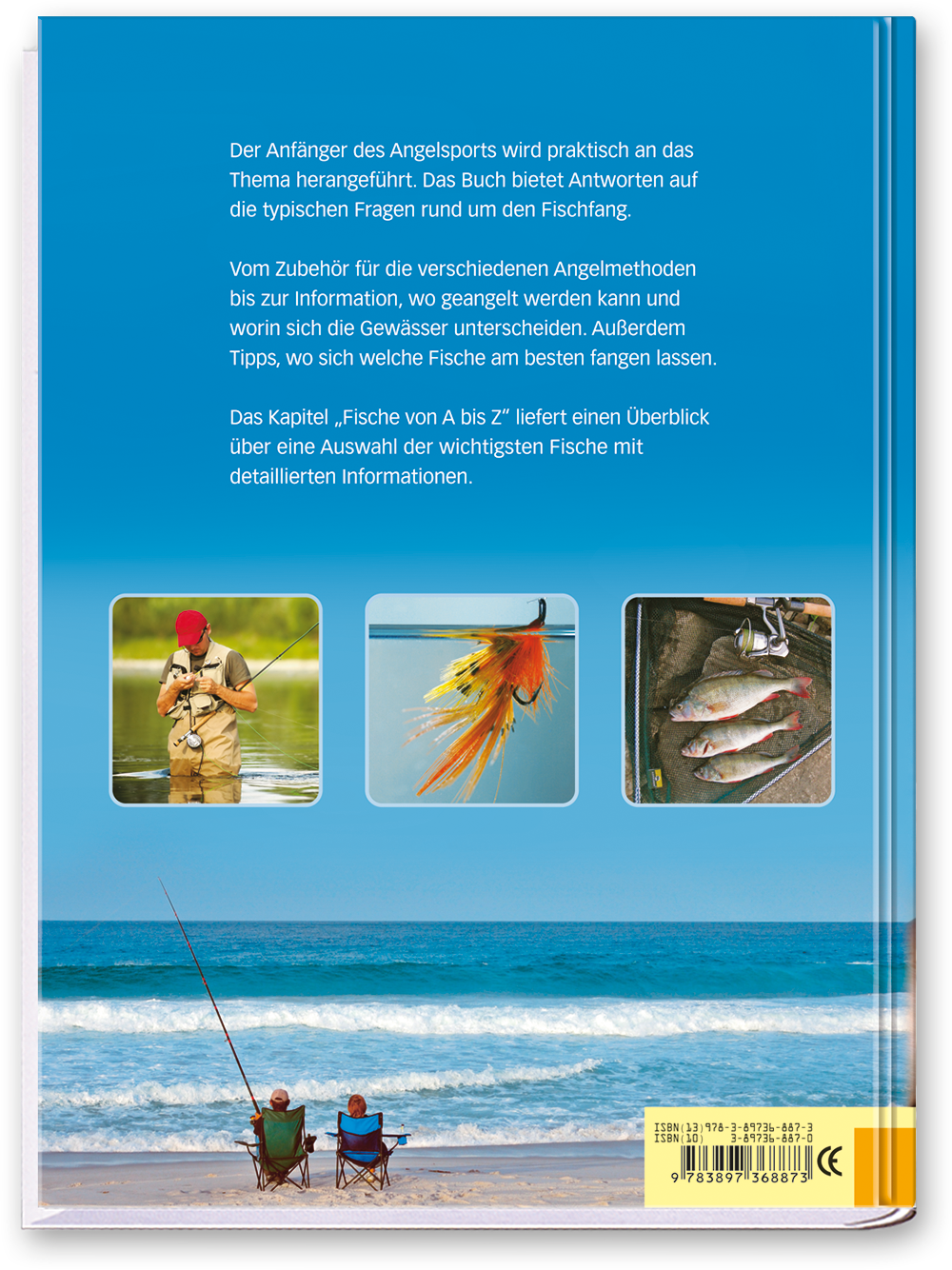 Angeln Handbuch für Einsteiger Sachbuch Angeln lernen Cover Buch Rückseite EDITION XXL Onlineshop