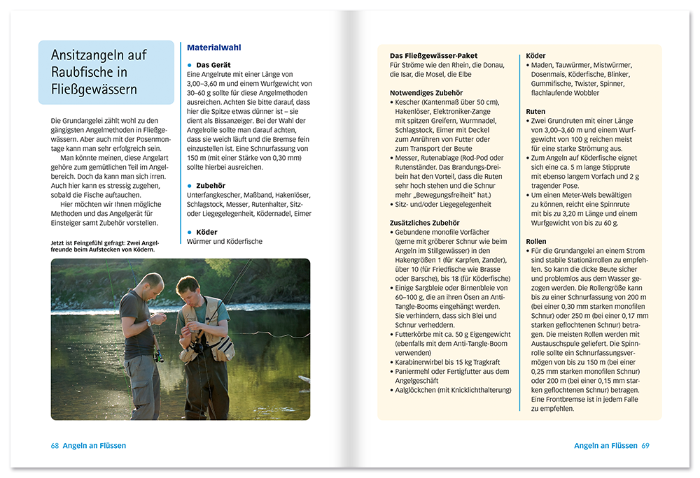 Angeln Handbuch für Einsteiger Sachbuch Angeln lernen Leseprobe S68-69 EDITION XXL Onlineshop