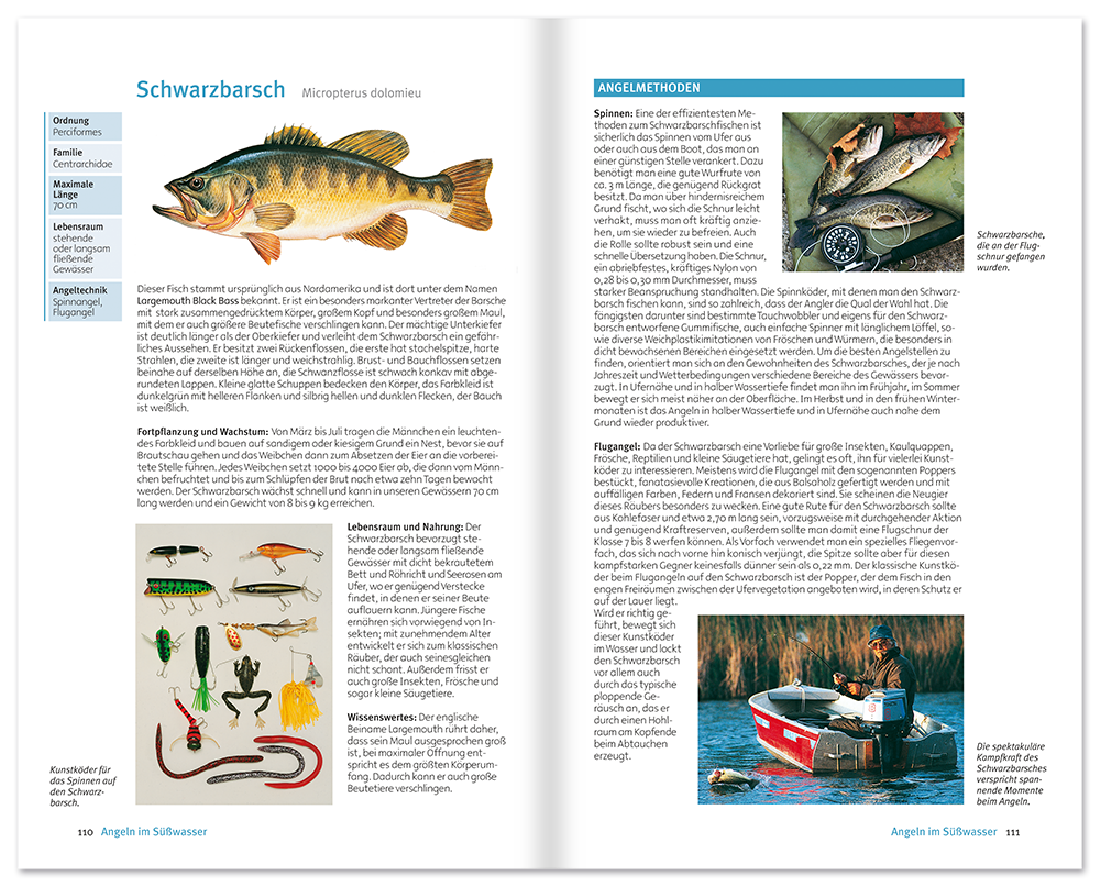 Angeln Sachbuch Angeltechniken und Tipps Leseprobe S110–111 Neuer Kaiser Verlag Onlineshop