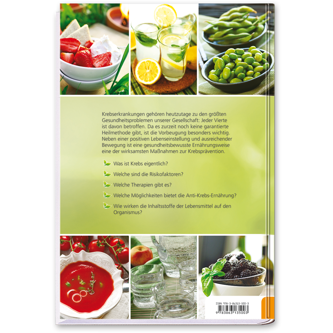 Anti-Krebs-Ernährung Ratgeber Gesundheit und Ernährung Cover Buch Rückseite Tosa Onlineshop
