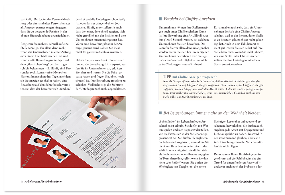 Arbeitsrecht für Arbeitgeber Ratgeber Rechte und Pflichten Arbeitnehmer Leseprobe S14-15 EDITION XXL Onlineshop