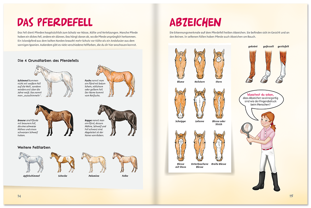 Auf dem Reiterhof gehts rund Kinderbuch Leseprobe S14-15 EDITION XXL Onlineshop