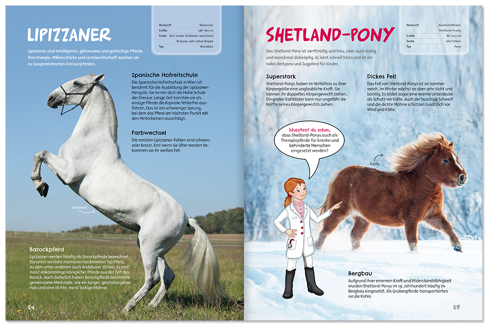 Auf dem Reiterhof gehts rund Kinderbuch Leseprobe S24-25 EDITION XXL Onlineshop