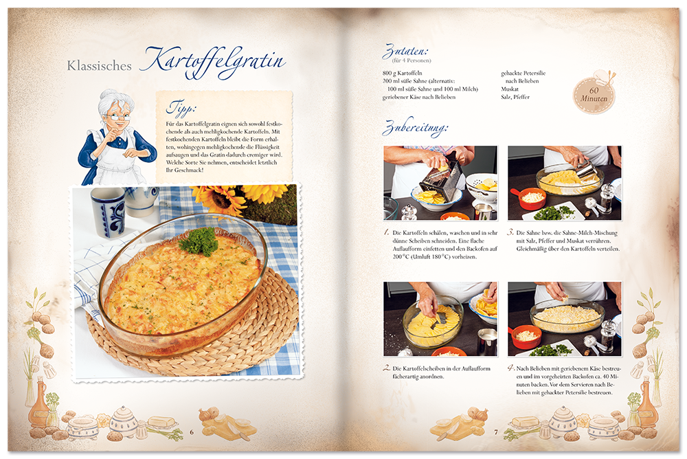 Aufläufe ohne Schnickschnack Kochbuch Auflauf Rezepte Leseprobe S6-7 EDITION XXL Onlineshop