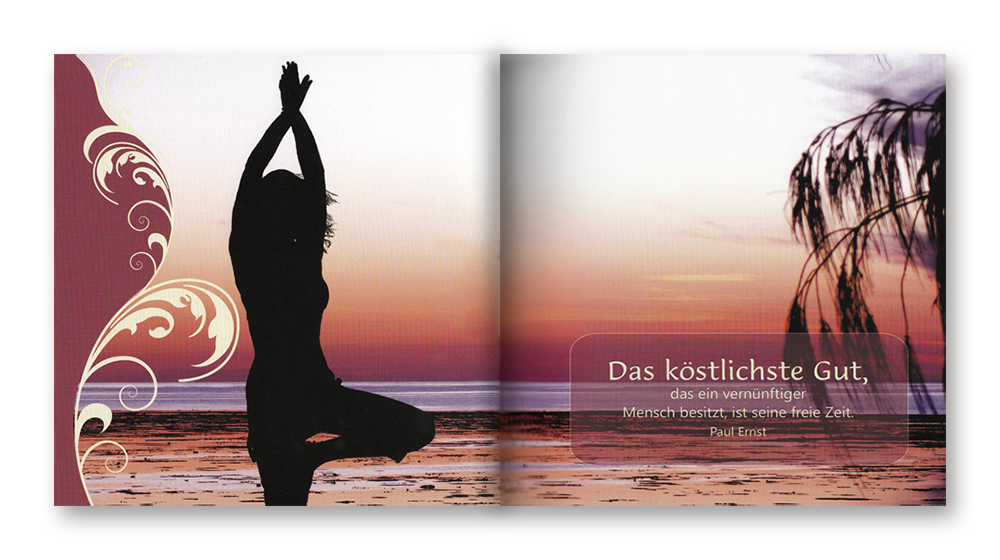 Auszeit – Genieße den Augenblick der Ruhe – mit CD Geschenkbuch Geschenk Leseprobe S12-13 EDITION XXS Onlineshop