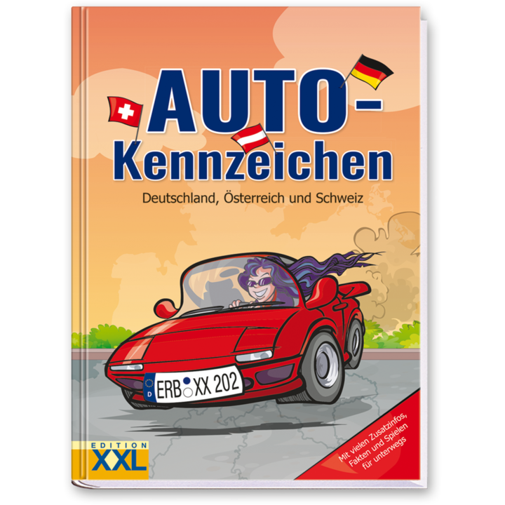 Autokennzeichen Kinderbuch Lexikon für Kinder Cover Vorderseite EDITION XXL Onlineshop