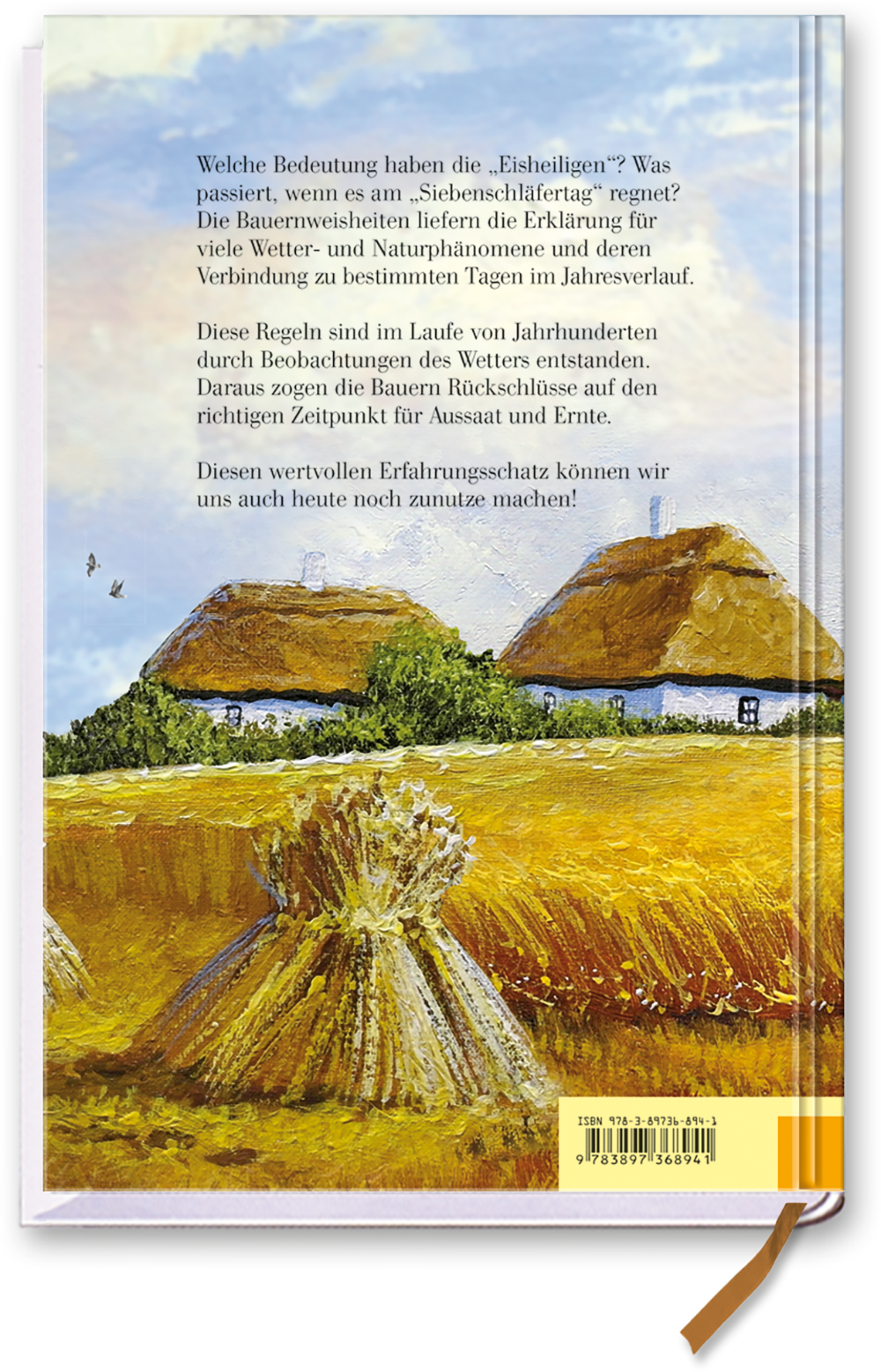 Bauernweisheiten Sachbuch alte Bauernregeln für Wetter & Monate Cover Rückseite EDITION XXL Onlineshop