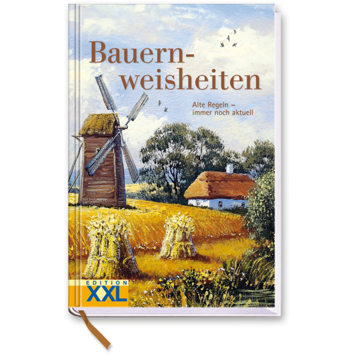 Bauernweisheiten Sachbuch alte Bauernregeln für Wetter & Monate Cover Vorderseite EDITION XXL Onlineshop
